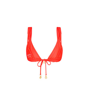 Slide Bralette Bikini Top - Guava Glow