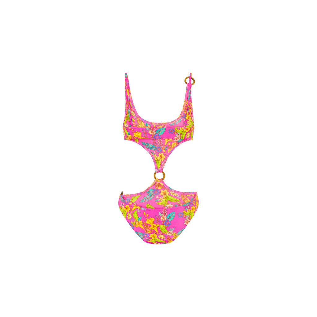 Retro Ring Cheeky One Piece - Viva Vacation