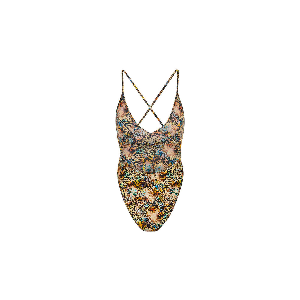 Plunge Cross Back One Piece - Sundaze