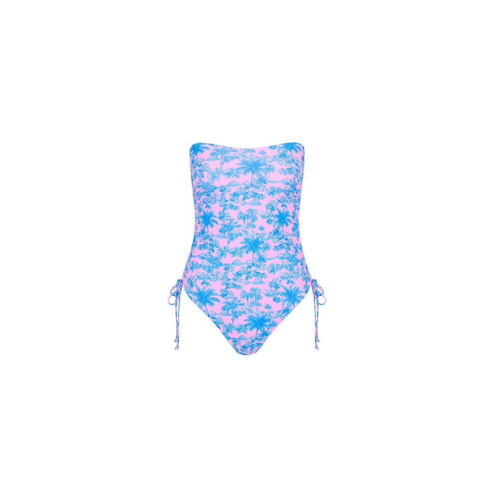 Ruched Bandeau Classic Cut One Piece - Paloma