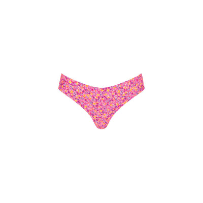 Lettuce Frill Thong Bikini Bottom - Gelato Bloom
