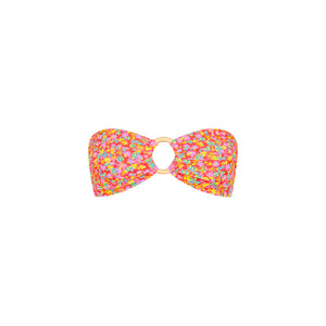 Strapless Bandeau Bikini Top - Bubble Pop