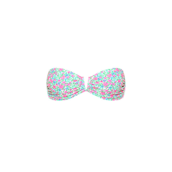 V Strapless Bandeau Bikini Top - Sweet Pea