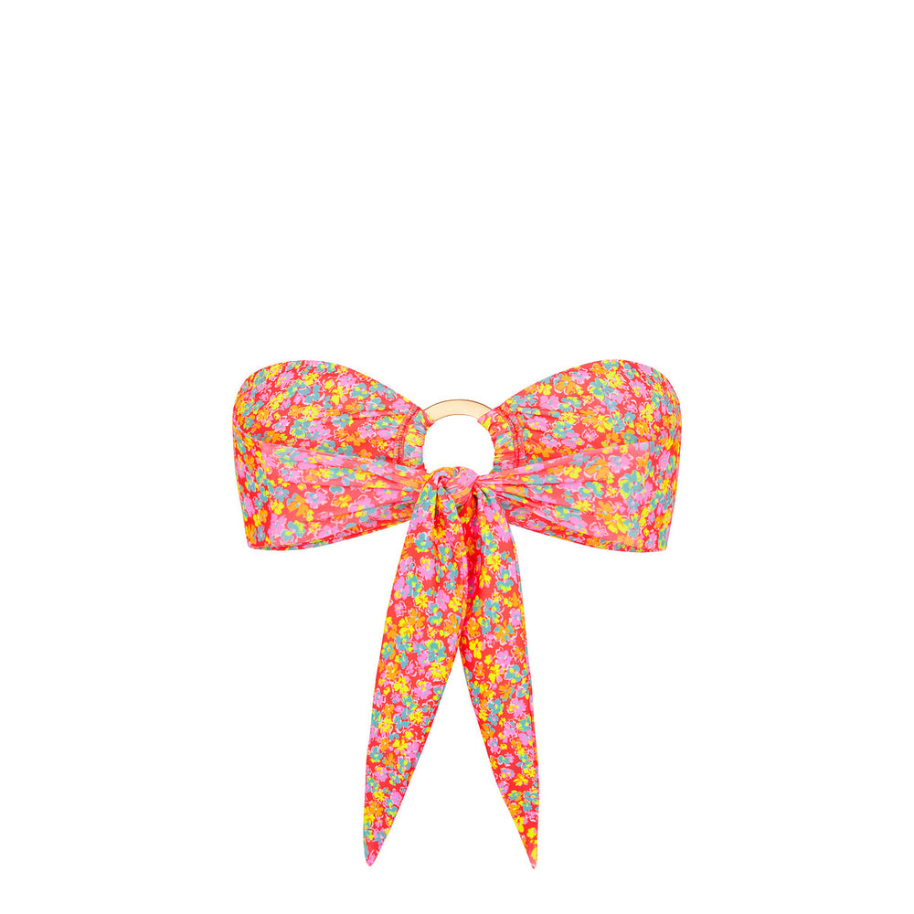 Strapless Bandeau Bikini Top - Bubble Pop