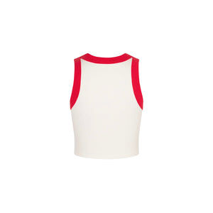 Embroidered Bind Crop Tank - Fastlane Fling