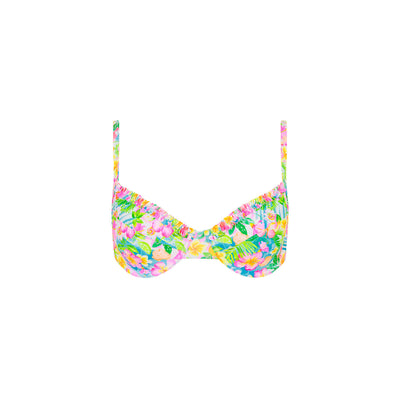 Double Ruffle Underwire Bikini Top - Summer Daydreams
