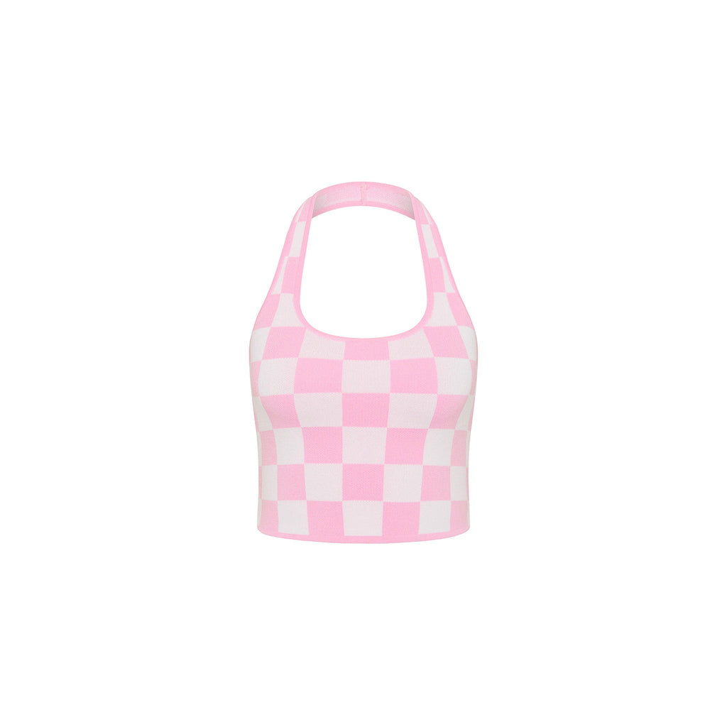 Knit Halter Tank Top - Love Match