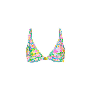 Underwire Triangle D+ Cup Bikini Top - Summer Daydreams