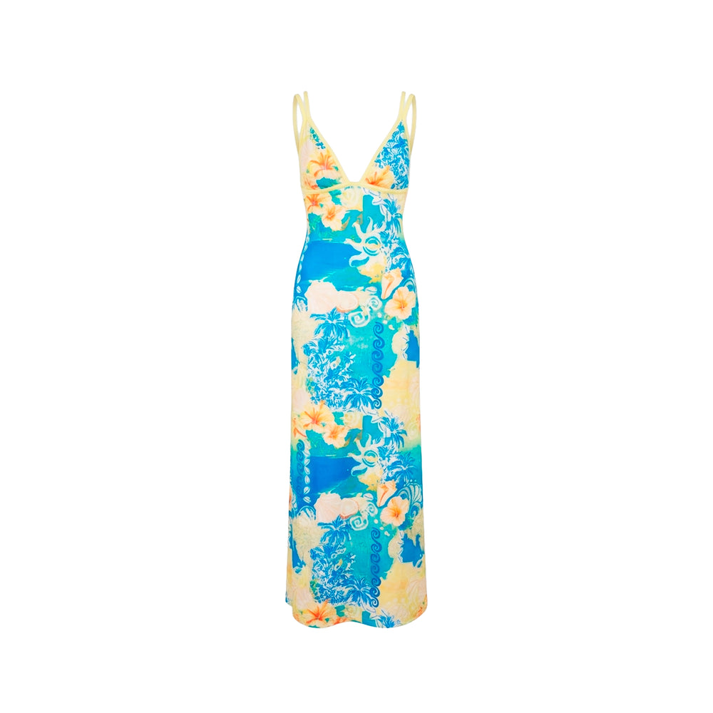 Isla Maxi Dress - Limoncello Lagoon