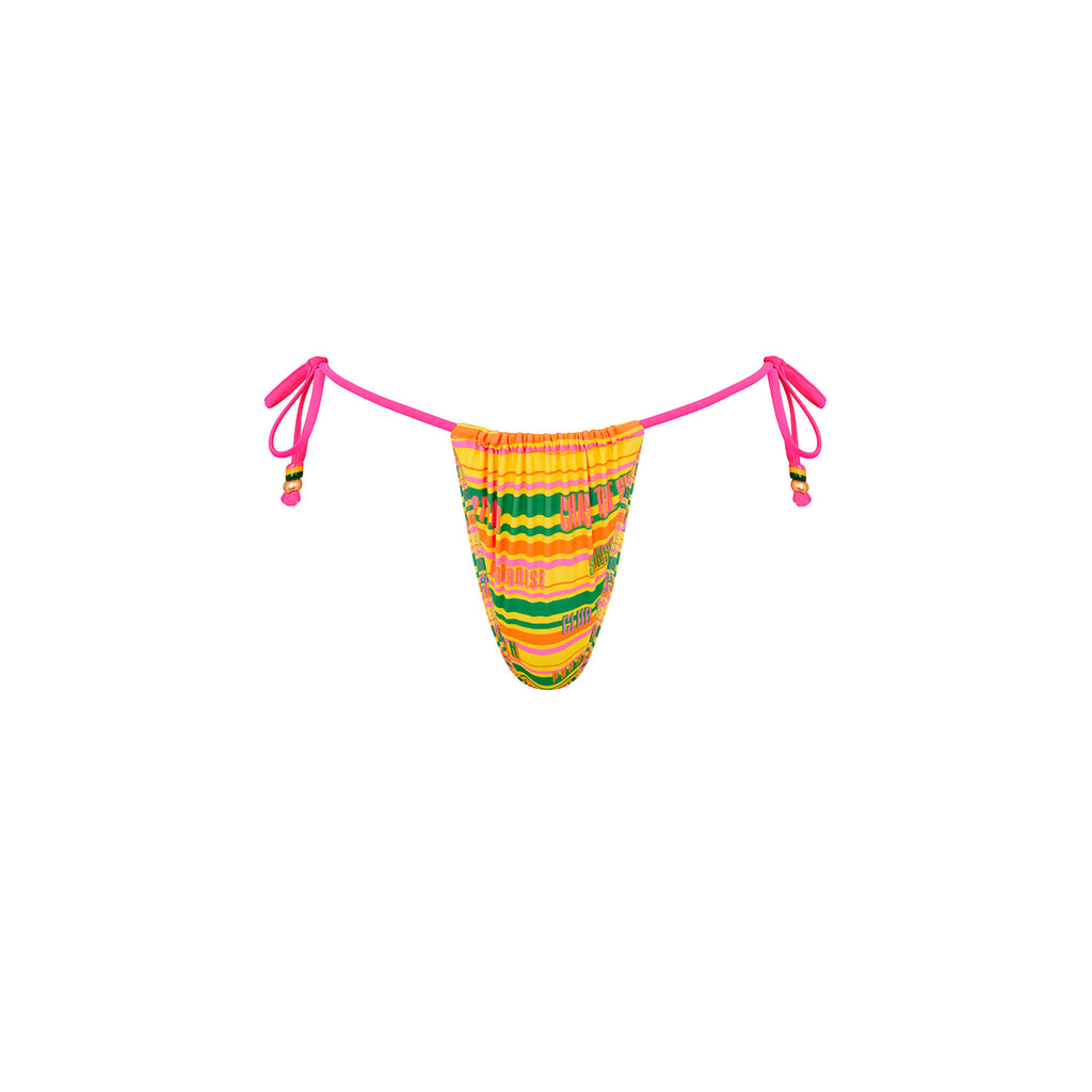 Gathered Tie Side Bikini Bottom - Sunshine Lover