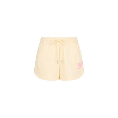 Puff Paint Track Shorts - Buttercream
