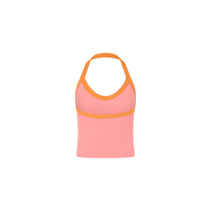Sangria Halter Tank - Bubble Blush