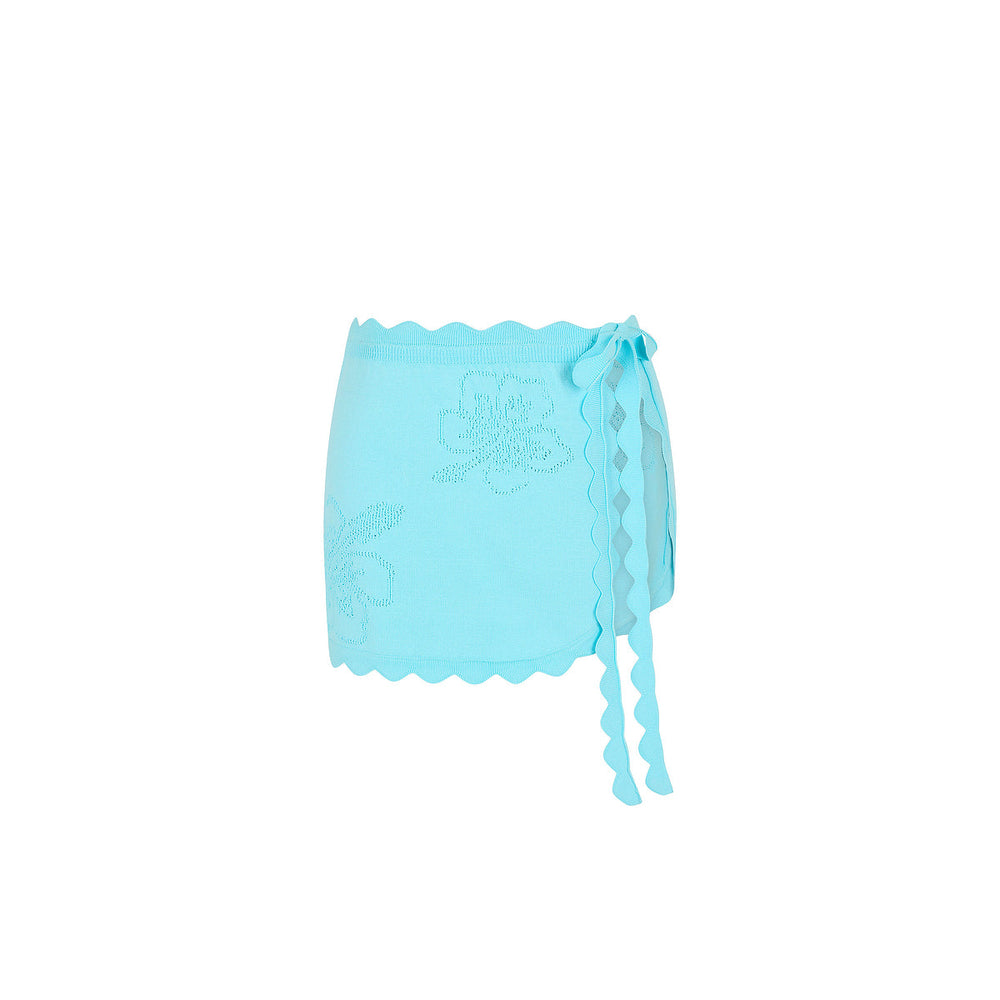 Skyla Knit Sarong - Pretty Blue