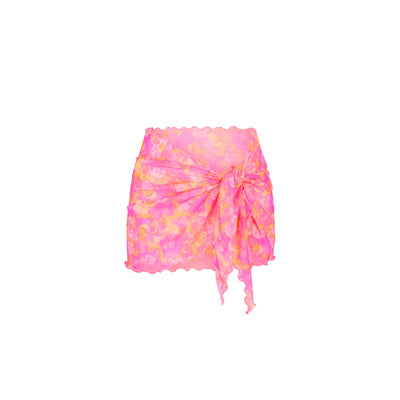 Mini Mesh Sarong - Petal Pop
