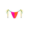Splice Gathered Tie Bikini Bottom - Passionfruit Punch