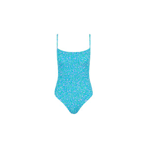Shirred Low Back One Piece - Ocean Kisses