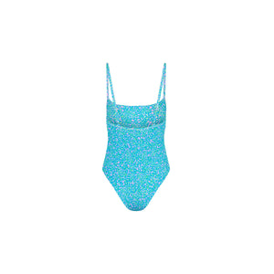 Shirred Low Back One Piece - Ocean Kisses