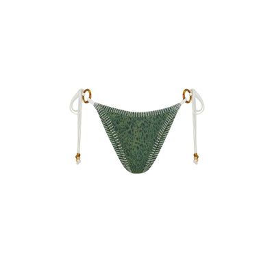 Lace Stitch Ring Tie Bikini Bottom - Wild Wonder