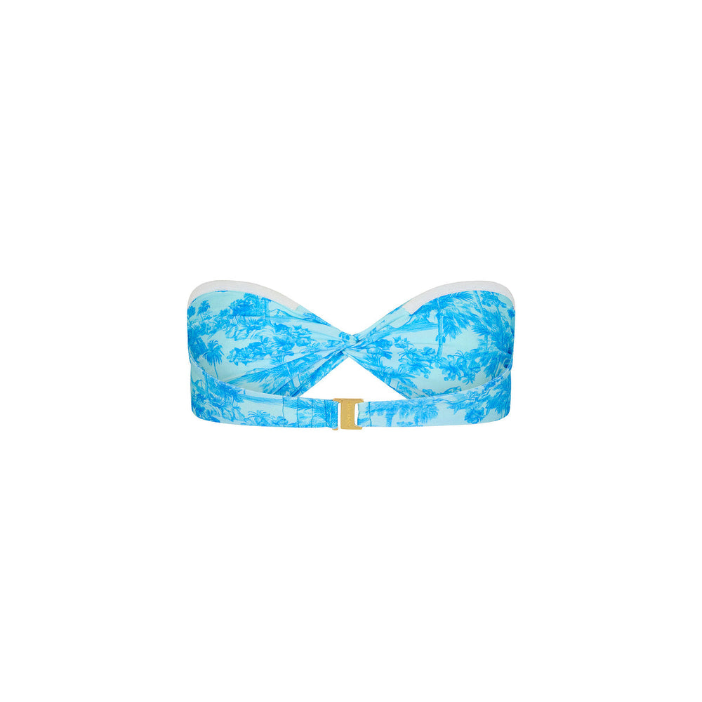Twist Bandeau Bikini Top - Ocean Paradise