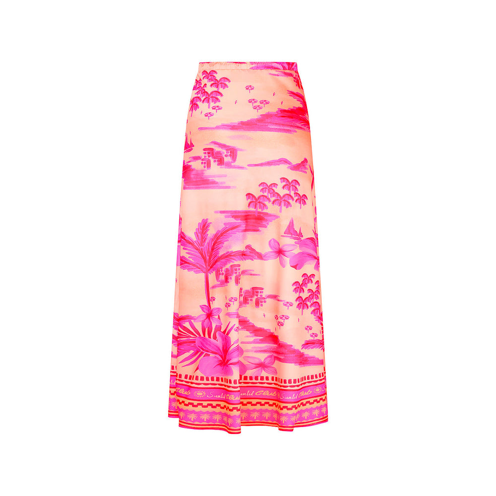Bias Drawstring Maxi Skirt - Sippin Pretty