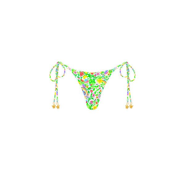 Thong Tie Side Bikini Bottom - Desert Disco