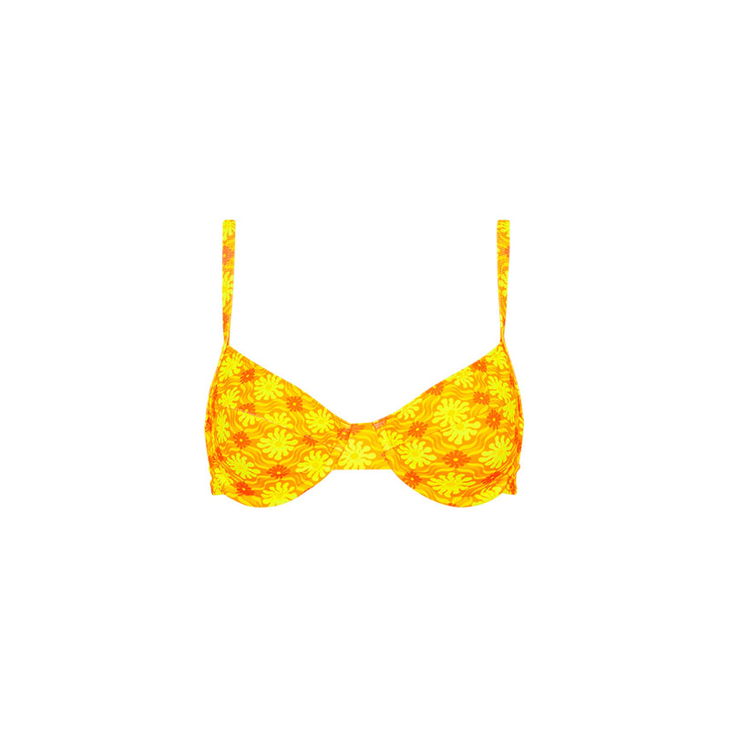 Ditzy Underwire Bra Bikini Top - Lemontini