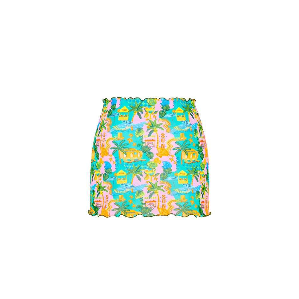 Mini Mesh Sarong - Sunlit Spritz