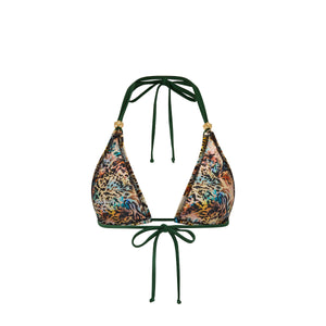 Beaded Halter Bralette Bikini Top - Sundaze