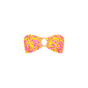 Strapless Bandeau Bikini Top - Sherbet Skies