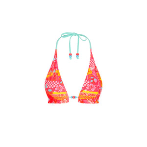 Frill Halter Bralette Bikini Top - Pitstop Paradise