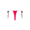 Micro Thong Tie Side Bikini Bottom - Cherry Cola