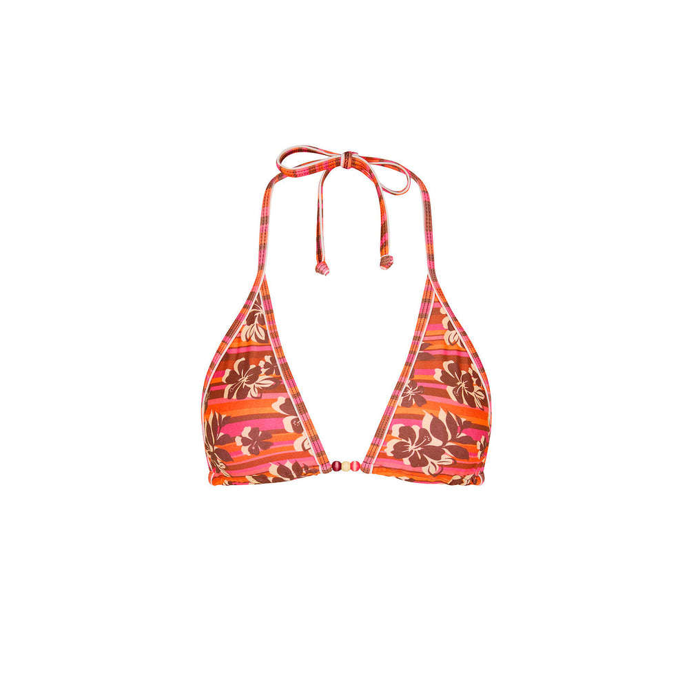 Double Bind Triangle Bikini Top - Sunkissed Stripe