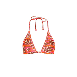 Double Bind Triangle Bikini Top - Sunkissed Stripe