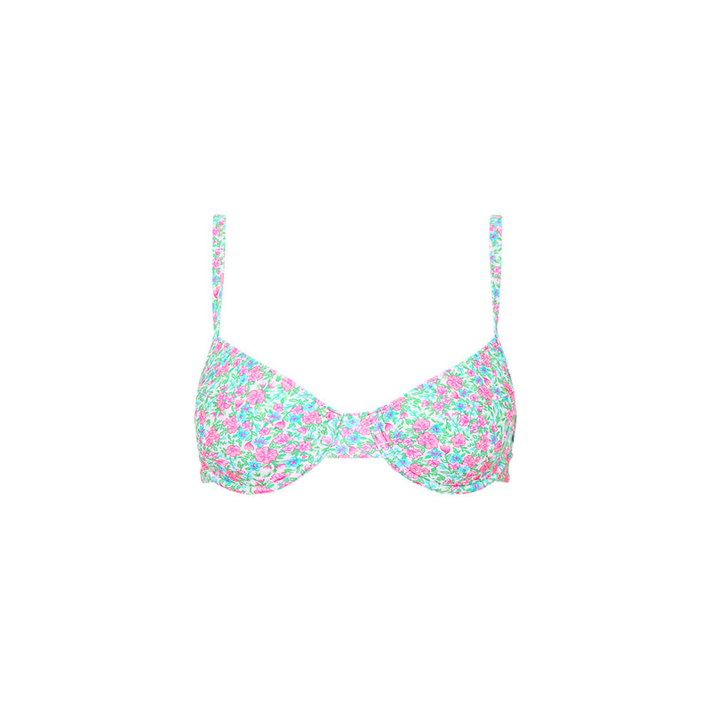 Ditzy Underwire Bra Bikini Top - Sweet Pea