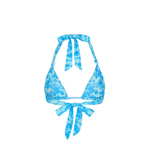 Soft Knot Halter Bikini Top - Ocean Paradise