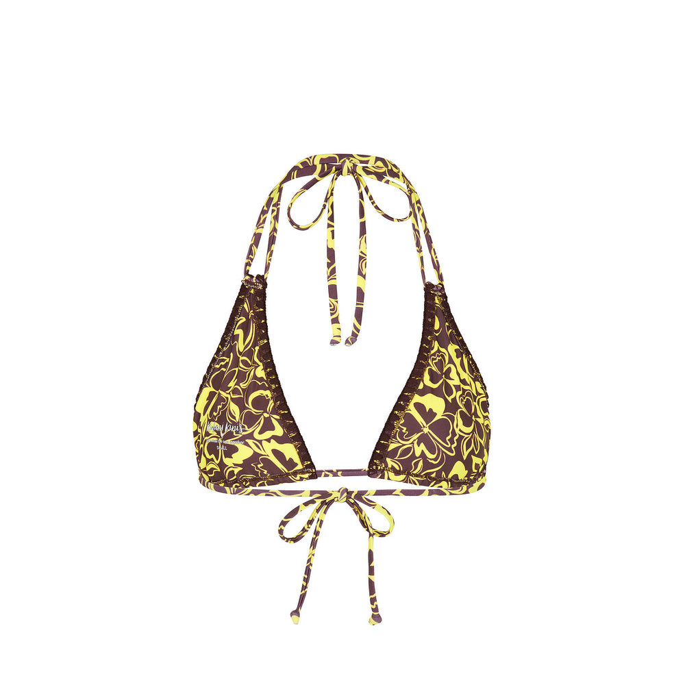 Simple Crochet Halter Bikini Top - Coconut Kisses