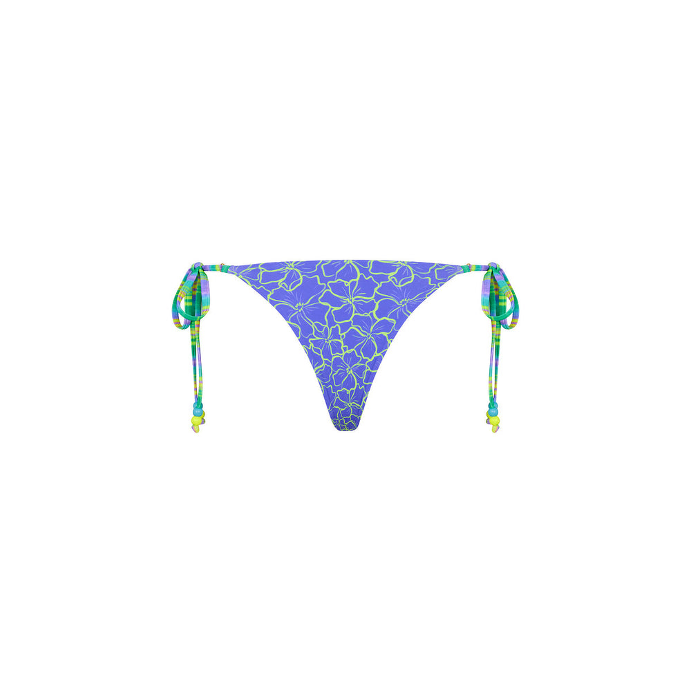 Thong Tie Side Bikini Bottom - Sugar Wave