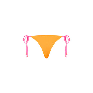 Thong Tie Side Bikini Bottom - Peach Pop