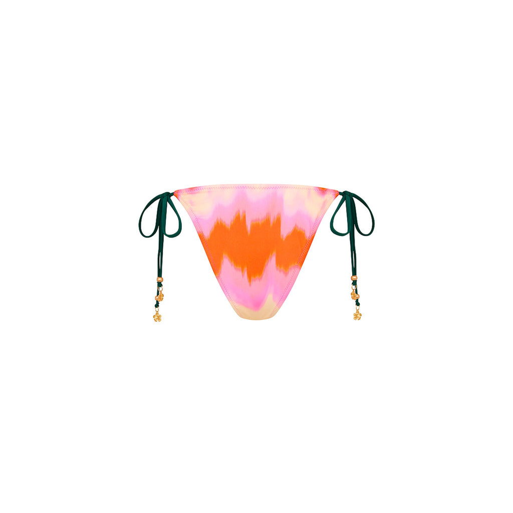 Ring Cheeky Tie Bikini Bottom - Strawberry Vanilla