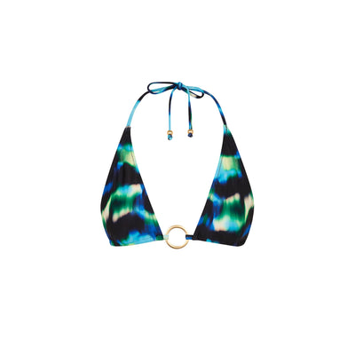 Ring Halter Bikini Top - Ocean Mischief