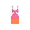 Ring Cut Out Mini Dress - Tropical Heatwave
