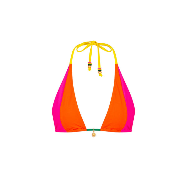 Splice Triangle Bikini Top - Passionfruit Punch