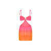 Ring Cut Out Mini Dress - Tropical Heatwave