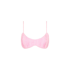 Ruched Bralette Top - Pocket Pink
