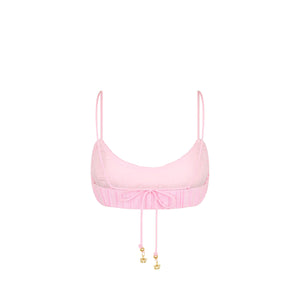Ruched Bralette Top - Pocket Pink