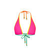 Bind Triangle Halter Bikini Top - Passionfruit Punch