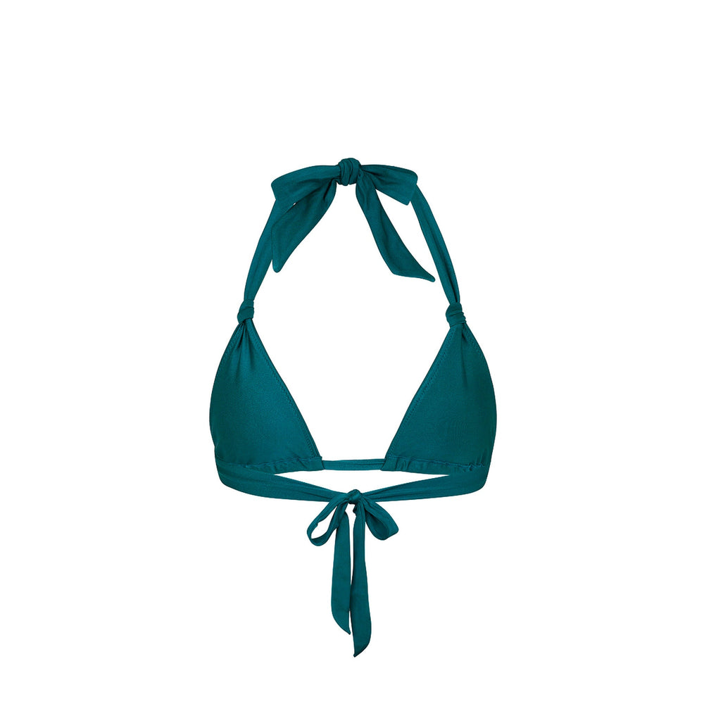 Soft Knot Halter Bikini Top - Laguna Haze