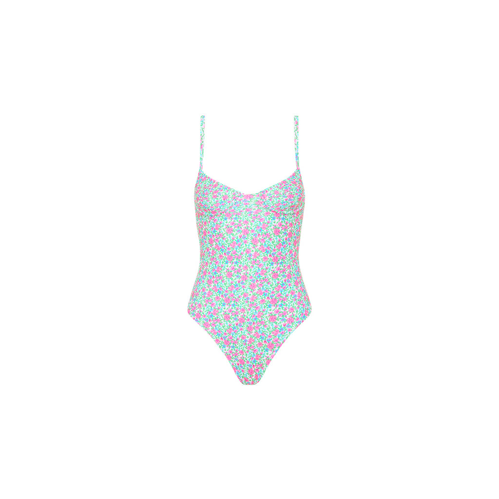 Underwire Cheeky One Piece - Sweet Pea
