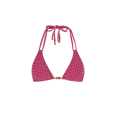 Halter Bralette Bikini Top - Cherry Kiss