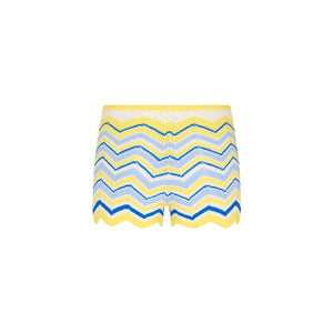 Chevron Knit Micro Short - Lemon Daze